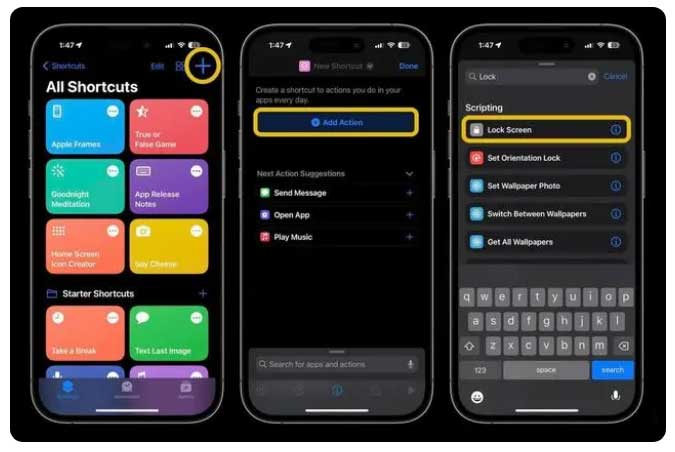 靖州苹果手机维修分享:如何在 iOS 16.4 中设置 iPhone 锁屏快捷方式？ 